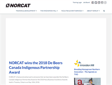 Tablet Screenshot of norcat.org